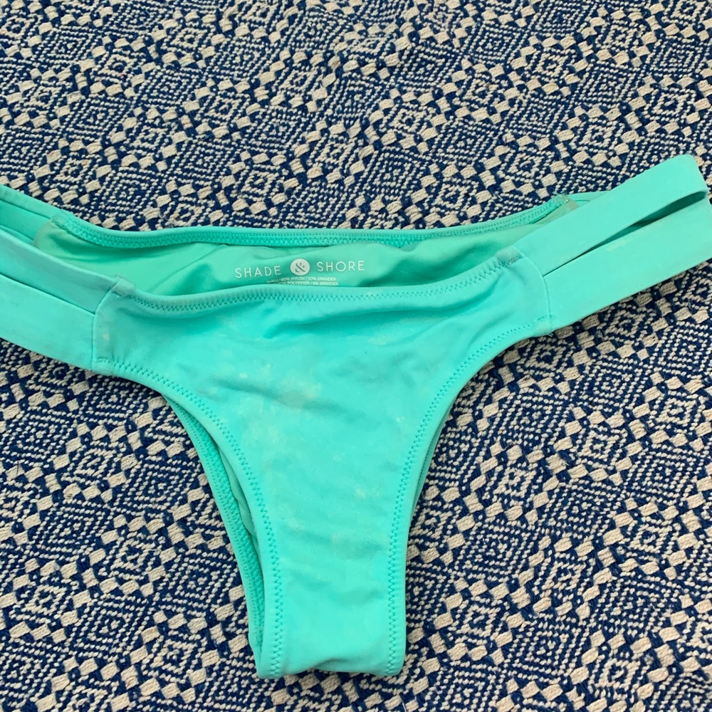 Blue bikini bottoms